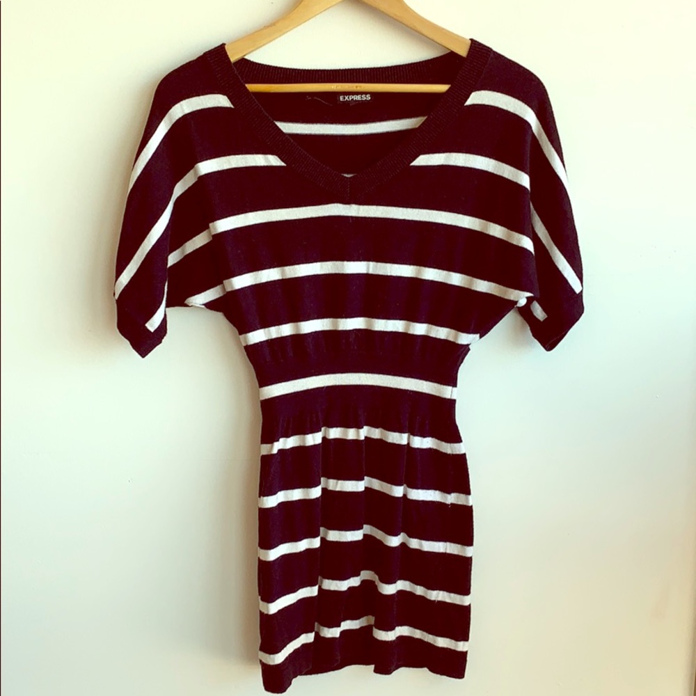 Black & White Sweater Dress by Express